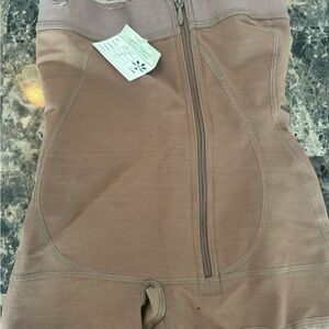 Seamless Faja Shapewear Bodysuit in Tan